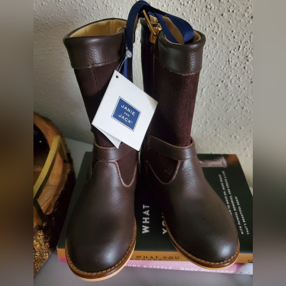 Leather Ridding Boots - Janie and Jack size 8